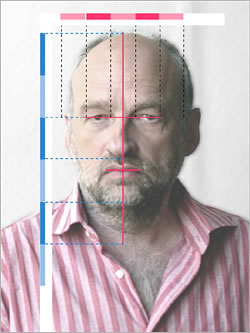 Portrait zeichnen, Hilfslinien Portrait zeichnen, Hilfslinien